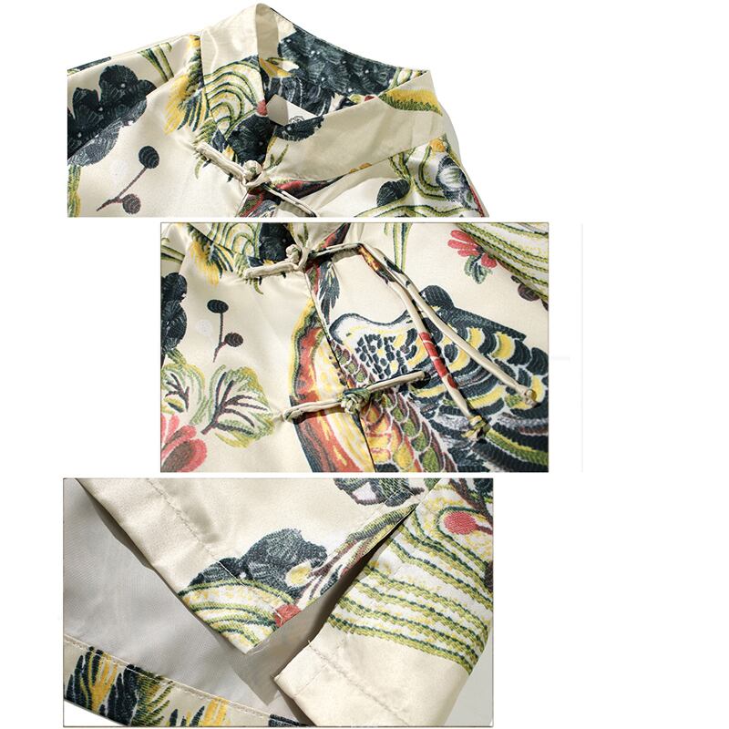 [JUNYI Series] ★China style jacket★ Outerwear print unisex men's ethnic style large size Chinese clothing