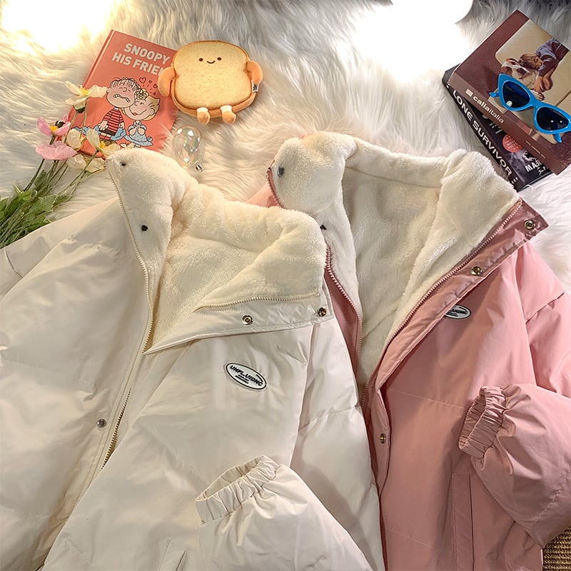 [Morimoto Series]★Winter Coat★ 3color Thick Warm Unisex Men's Beige Blue Green Pink SML XL 2XL