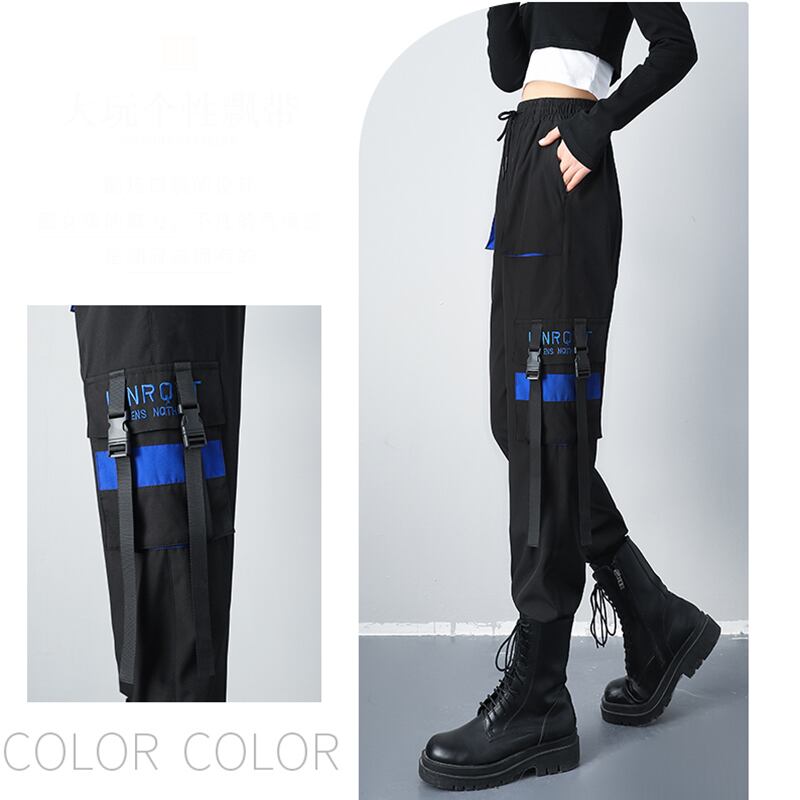 [AZE Series]★Casual pants★ 2color bottoms Black Autumn clothes Easy to match Color scheme Unique