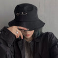 Load image into Gallery viewer, [Miyakoya Series] ★Decorated hat★ Cap Black Black Harajuku style Unique accessory Retro fashion Cheap
