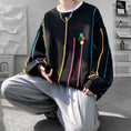 Load image into Gallery viewer, [LANGGUANGHU series] ★Sweater★ 2color knit tops Unisex Men's Large size Aya Black White
