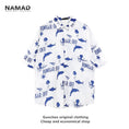 Load image into Gallery viewer, [NAMAD Series]★Setup★ 2-piece set Hawaii Aloha shirt Shirt + shorts Unisex Men's Cartoon White
