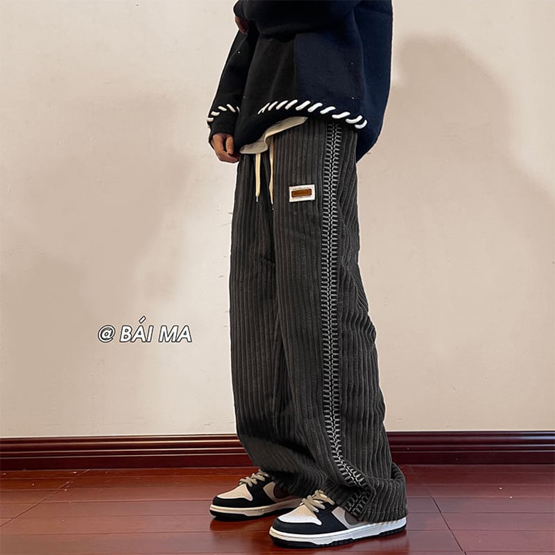 [Morimoto Series] ★Casual Pants★ 3color Regular type Fleece lining type Pants Unisex Men's Simple