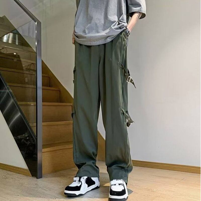 [CHAOMEICHEN Series] ★Casual Pants★ 2color Bottoms Trousers Unisex Men's Black Green