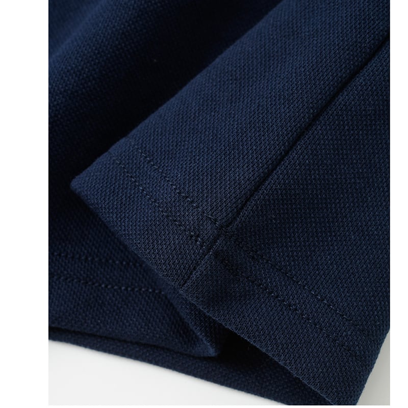 [Konamioka Series] ★POLO Shirt★ Tops Unisex Men's Simple Navy Blue Easy to match for commuting to work or dates