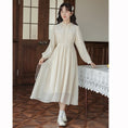 Load image into Gallery viewer, [Shukunsho Series]★China style dress★Long sleeve dress for women, cute, easy to match, long length
