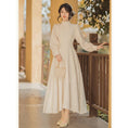 Load image into Gallery viewer, [Mrs. Sion Series] ★China style dress★ 3color stand neck gentle cute beige black red
