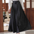 Load image into Gallery viewer, [Az Suna Series] ★Chinese style skirt★ Bottoms Window skirt Chinese elements Chinese clothes Black Black Easy to match
