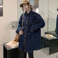 Gallery viewerに画像を読み込む, 【KEKEシリーズ】★シャツ★ 2color トップス デニムシャツ おしゃれ 春服 合わせやすい M L ブルー 青い
