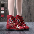 Load image into Gallery viewer, Women's Boots Tang Suit Hanfu Shoes Chinese Shoes 4 Colors Selection Size 34-41 Heel 5cm Black Red Beige Pink
