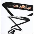 Load image into Gallery viewer, [Old Monster---Butterfly Series] ★China style obi★ 2color belt Easy to match Black Black embroidered Flower embroidery
