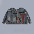 Load image into Gallery viewer, [Satoru Series]★China style jacket★ 2color denim jacket outerwear unisex men's ethnic switching
