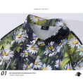 Load image into Gallery viewer, [Escape from Earth Series] ★Floral Pattern Shirt★ Long Sleeve Shirt Tops Unisex Men's ML XL 2XL Green Green Casual
