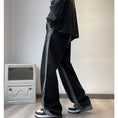 Load image into Gallery viewer, [TUOFEI Series]★Denim pants★Bottoms, pants, unisex, men's, easy to match, black, black, stylish
