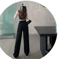 Load image into Gallery viewer, [Tachisho acid series]★Casual pants★Bottoms, slimming, high-looking design, easy to match, black, black
