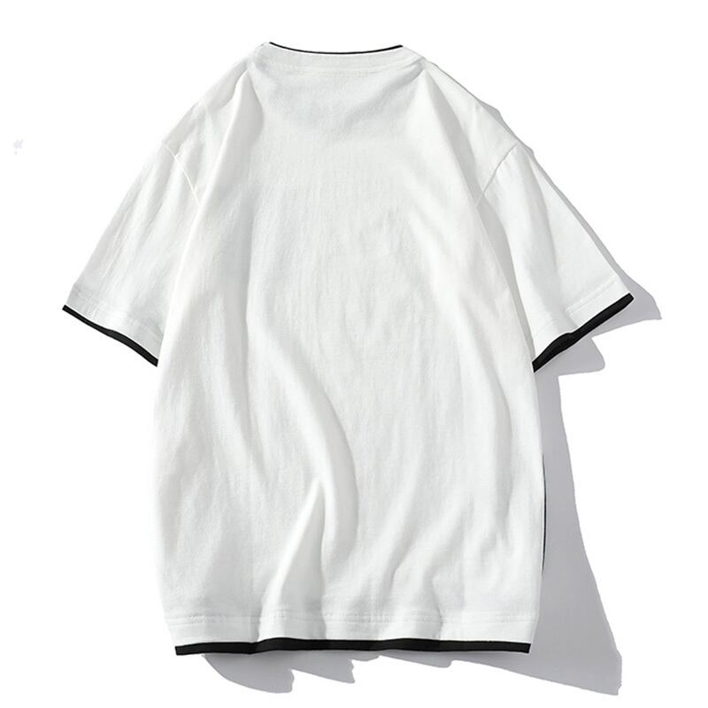 [JIAXUN Series] ★Short sleeve T-shirt★ Large size M~9L 3color Tops Unisex Men's Faux Layered