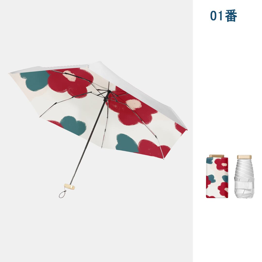 [QIANYU Series] ★Umbrella★ 3 types selectable, six ribs, rain and sunny, six-fold umbrella, dual use, manual, rainy season, rainproof soup, sun protection, floral pattern