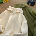 Load image into Gallery viewer, [Han Rishin Series] ★Sweater★ 4color Knit Tops Unisex Men's High Neck Zippered Simple
