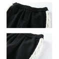 Load image into Gallery viewer, [Tanku Sensei Series] ★Casual pants★ Bottoms, unisex, elastic waist, color scheme, sports style, black and white, easy to match
