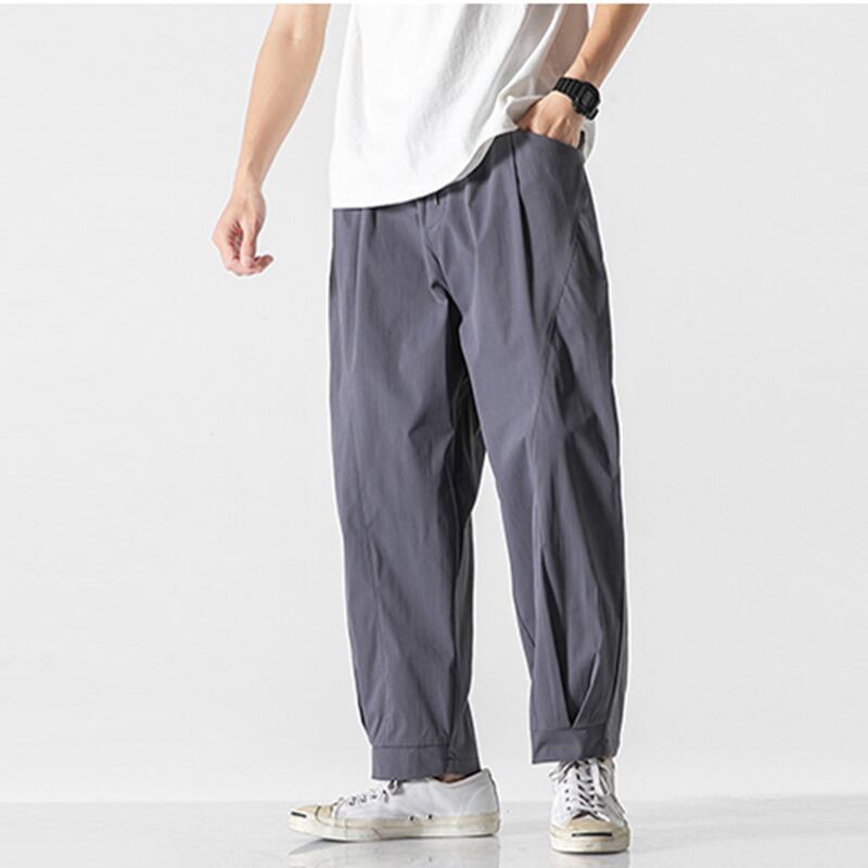 [Small Trouble Series] ★China style pants★ 4color bottoms, unisex, men's, large size, plain, easy to match, retro