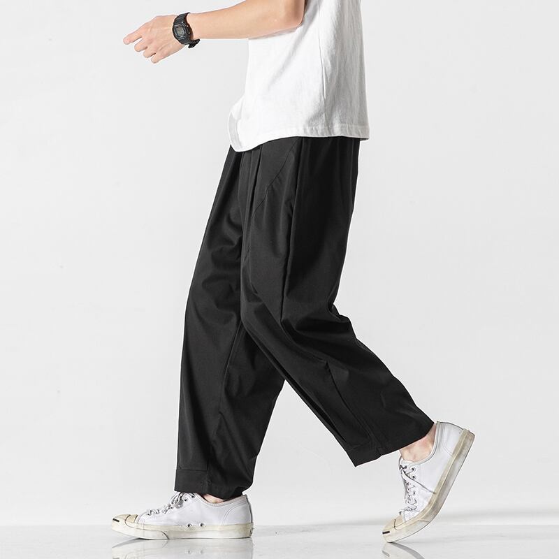 [Small Trouble Series] ★China style pants★ 4color bottoms, unisex, men's, large size, plain, easy to match, retro