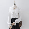 Load image into Gallery viewer, [XIANXIAN Series]★Shirt★ 2color Tops Ladies Commuting Date OL Office Coffee Color White
