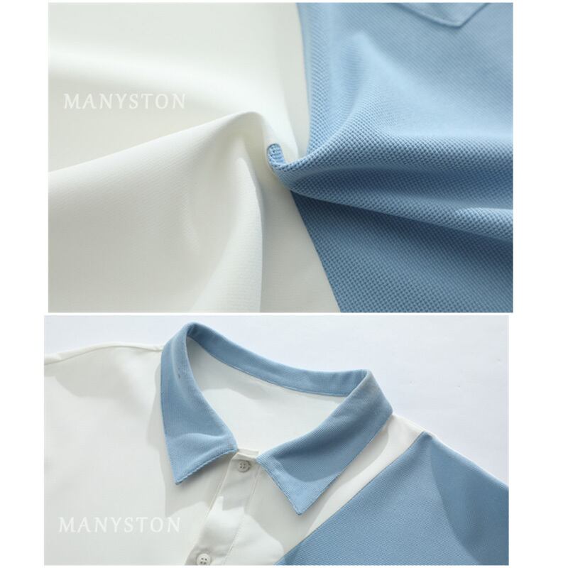 [MANYSTON Series] ★POLO Shirt★ Tops 2color Unisex Men's Short Sleeve Color Scheme Casual Design Available