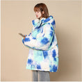 Load image into Gallery viewer, [Morimoto Series] ★Winter Coat★ 3color Cotton Coat Unisex Men's Print Gray Blue Green
