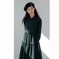 Load image into Gallery viewer, [Mokuyi Series] ★One Piece★ 2color Long Sleeve One Piece Women's Cute Retro Black Green
