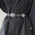 Load image into Gallery viewer, [Yu Wei Series] ★Belt★ Alloy 2color Accessory Small Retro Design Silver Gold
