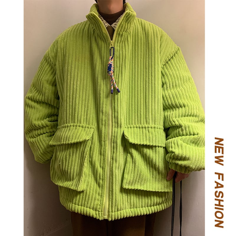 [KADISHOU series] ★Cotton coat★ 3color outer winter coat unisex men's large size corduroy