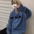 Load image into Gallery viewer, [Demon King Series]★Sweater★ Knit Tops Loose Casual Unisex Men's Couple Clothes White Blue
