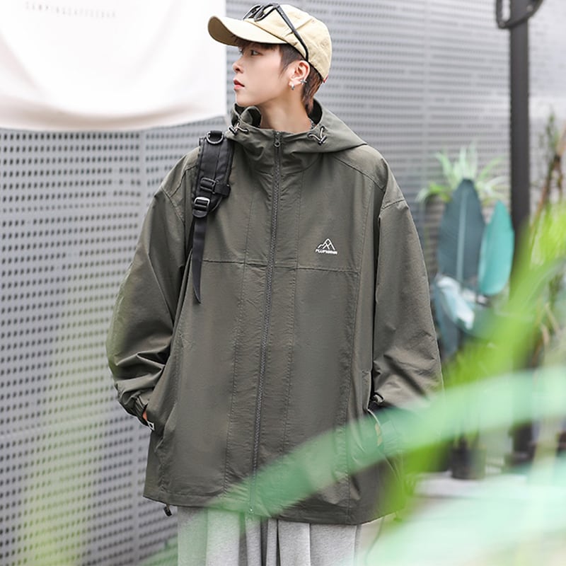 [GUYU Series]★Waterproof jacket★ 3color Rainy season Rainproof soup Water repellent effect Unisex Men's ML XL 2XL Fashion