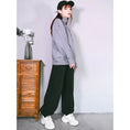 Load image into Gallery viewer, [Kokaisha --- Taiko series]★Casual pants★Bottoms Pants Fleece lining Raccoon Thick Warm Black Black SML XL
