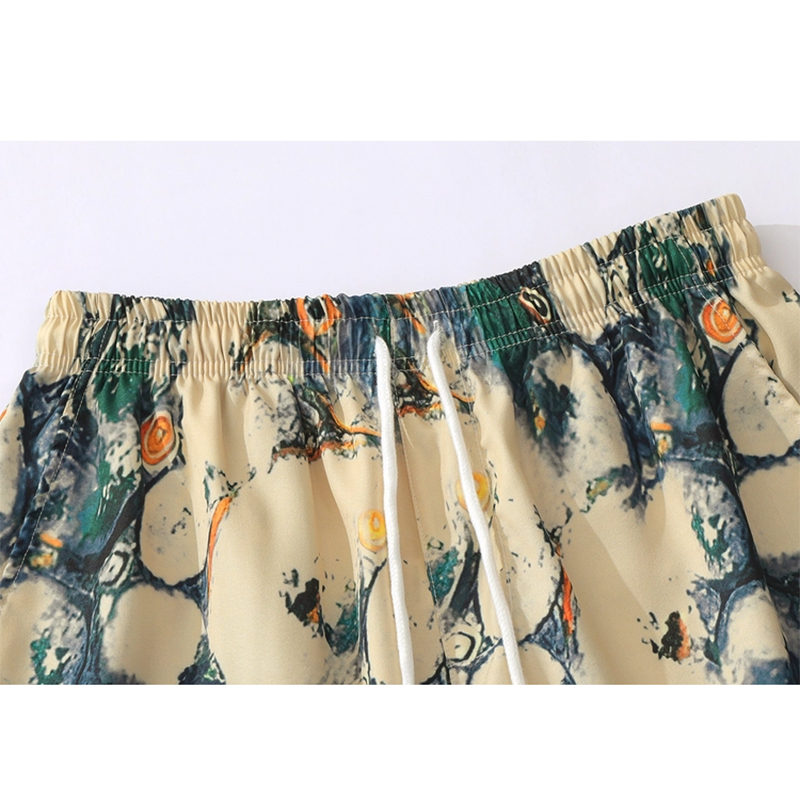 [MOISHE TIDE Series] ★Shorts★ Bottoms Casual Shorts Unisex Men's Summer Clothes Print Easy to Match