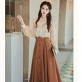 Load image into Gallery viewer, [XUANZI Series]★Skirt★ Bottoms Ladies Easy to match Simple Date Wedding Retro
