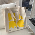 Load image into Gallery viewer, [Andcici series] ★Bag★ 5color tote bag canvas large capacity date commuting to school alphabet
