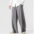 Load image into Gallery viewer, [Small Trouble Series]★China-style pants★ 5colors Black, blue, red, gray, or beige Wide pants Gaucho pants
