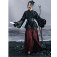 Load image into Gallery viewer, [Da Qinglong Shu Series] ★China style skirt★ Designed bottoms Hanfu skirt original wine red
