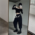 Load image into Gallery viewer, [Miyakoya Series]★Casual Pants★ Pants Bottoms Unique Design Black Black Date Commuting
