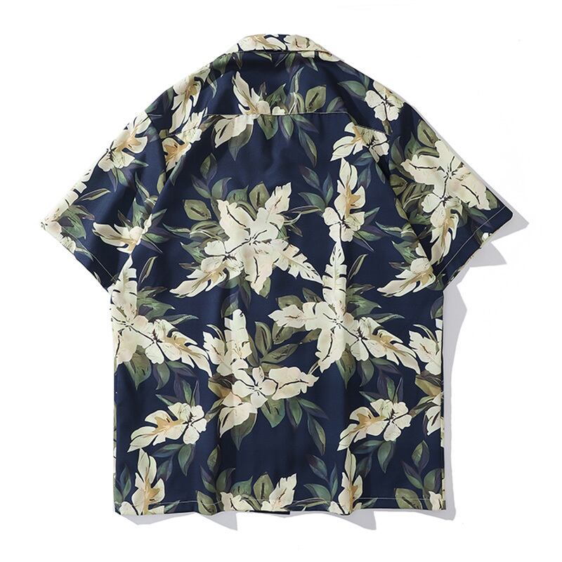 [TRAVEL ISSUANCE Series] ★Short sleeve shirt★ Aloha shirt, Okinawa, Hawaii tops, floral print shirt, unisex, men's, cool, thin