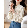 Load image into Gallery viewer, [ODY Series] ★Chinese style shirt★ Embroidery Super cute Hanfu tops Long sleeve shirt Easy to match for commuting to work or dating
