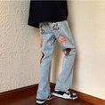 Load image into Gallery viewer, [YOULIN Series]★Denim Pants★ 2color Bottoms Trousers Unisex Men's Large Size Unique Slimming
