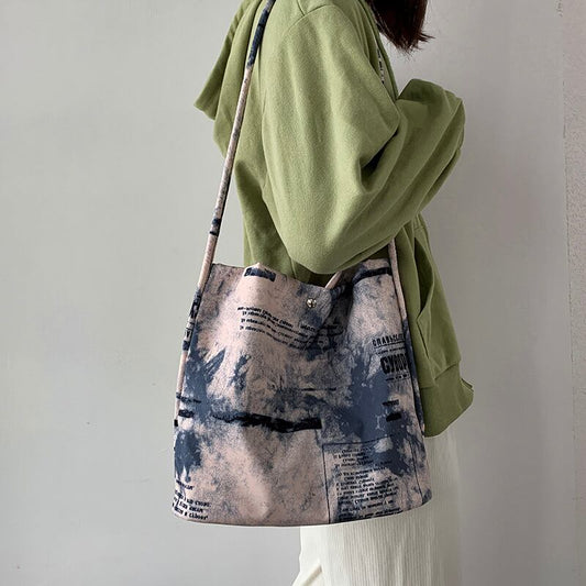 [NVERGUO Series]★Bag★ 3color Shoulder Bag Print Retro Cute Date Improves Temperament Easy to Match