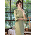 Load image into Gallery viewer, [RUYUN Series]★China Dress★ 2color Chinese Style Dress Party Wedding Green White
