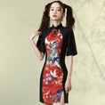 Load image into Gallery viewer, [YUEQIAO Series]★China Dress★ 4color Short Length Chinese Style Dress Crane Chinese Clothes Switching Cute
