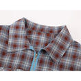 Load image into Gallery viewer, [LHSEN Series]★Shirt★ 2color Long Sleeve Shirt Short Length Plaid Pattern Stylish Women's SML
