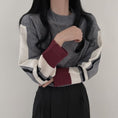 Load image into Gallery viewer, [LIANGLIANG series]★Knit tops★ 3color tops mini length white black gray
