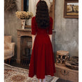 Load image into Gallery viewer, [Bride Story Series] ★Coming of Age Dress★ One Piece Party Dress Wedding Red Large Size SML LL 3L Fashion
