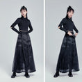 Load image into Gallery viewer, [Cloud-shaped hairpin series] ★China style skirt★ Mamian skirt Plain simple bottoms Black Black SML
